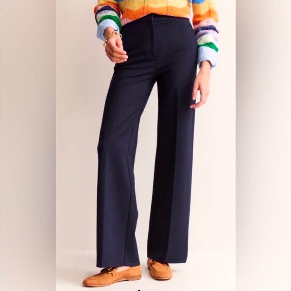 Boden Navy Westbourne Wide-Leg Pants // Sz 16/18R